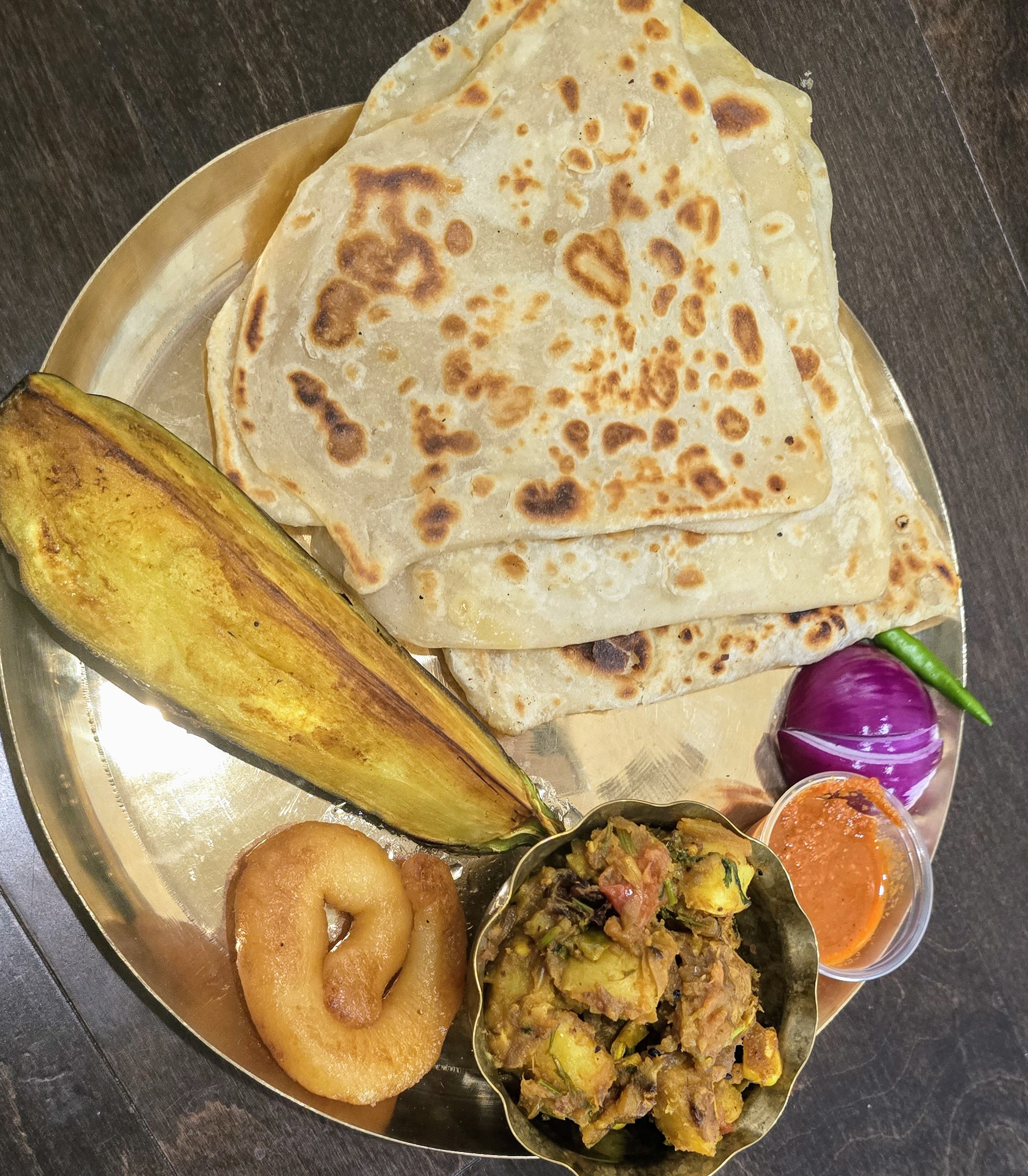 Veg Paratha Plate